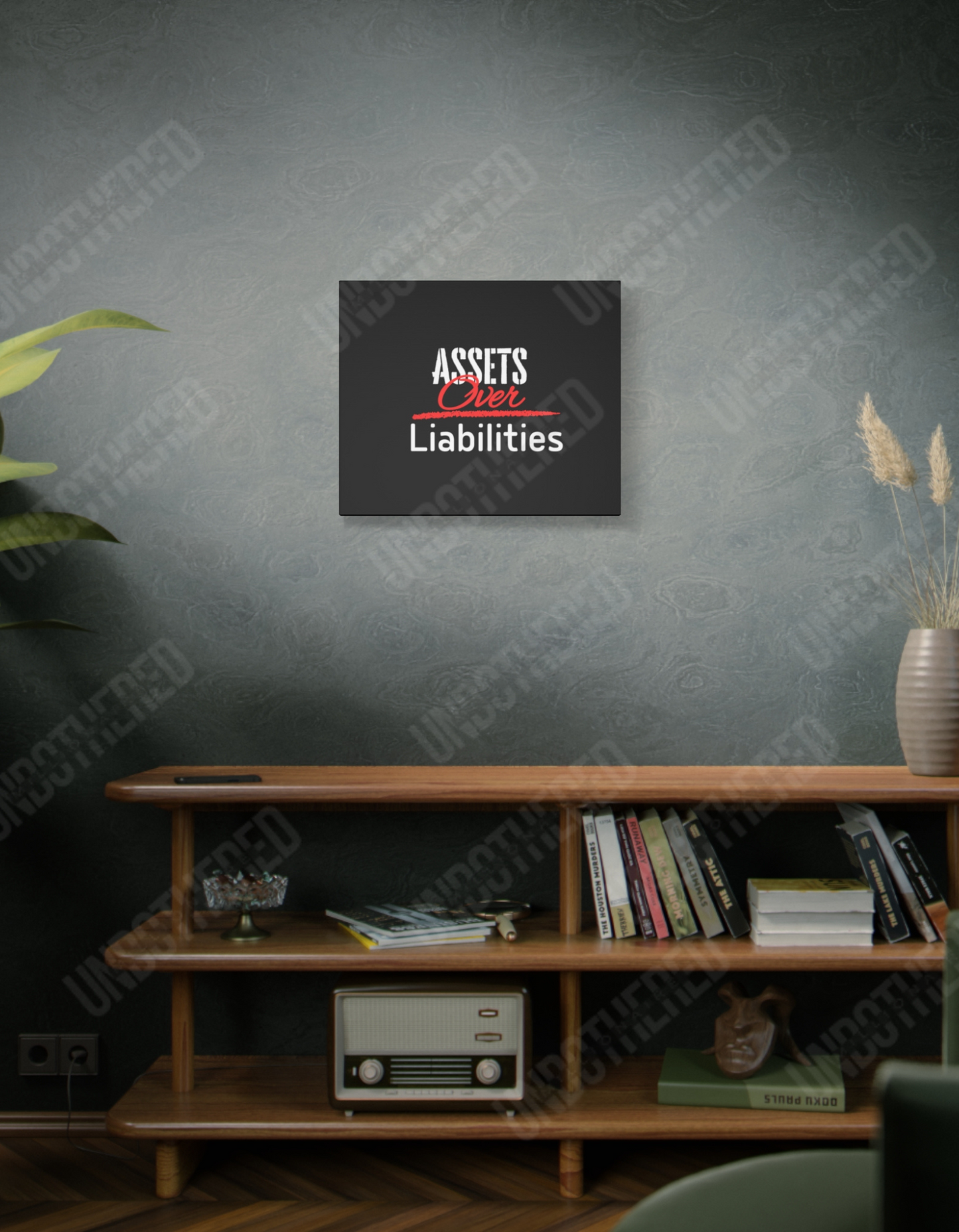 Assets Over Liabilities (Matte Canvas, Stretched, 1.25")