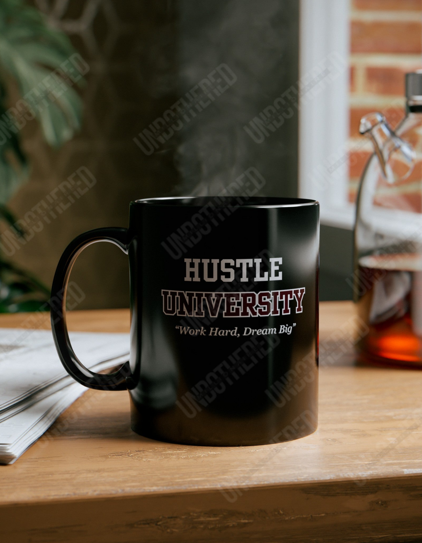 Hustle University (Black Mug (11oz, 15oz)